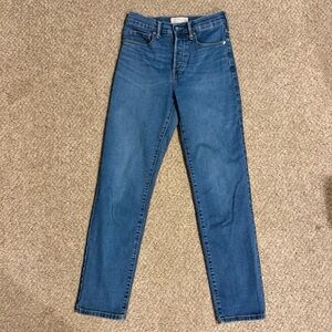 Everlane High-Rise Slim-Straight jeans